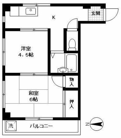 プラーズ生麦２の物件間取画像